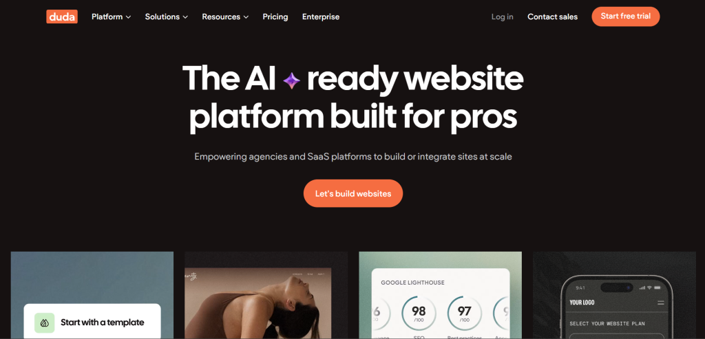 Duda Website Builder Image